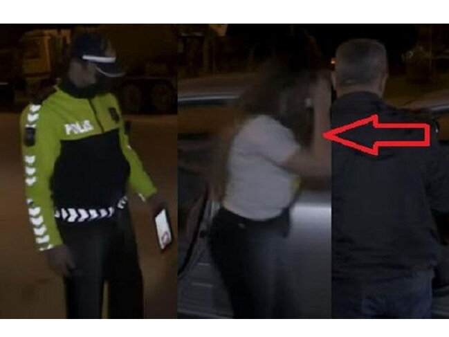 Bakıda xanım sürücü görün nə edirmiş... - POLİS SAXLADI - VİDEO