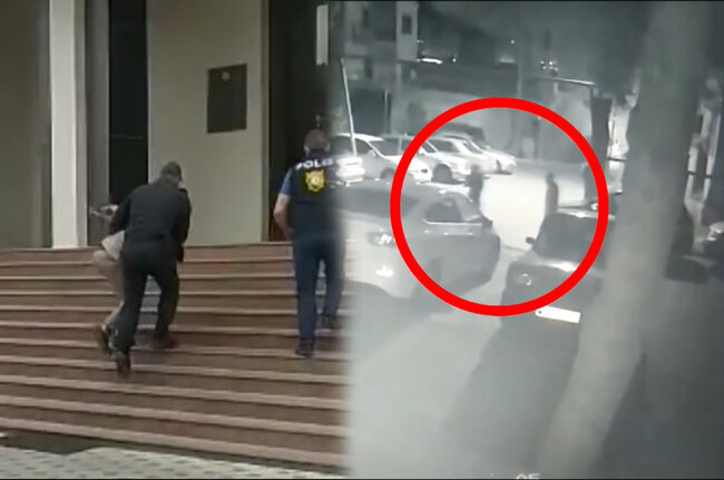 Bakıda evə basqın anı - Qadını yataq otağına aparanda... - VİDEO