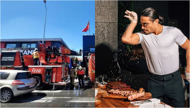 Məşhur aşpazın restoranında yanğın - VİDEO