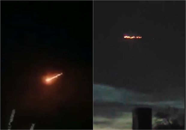 Rusiya səmasında “odlu şarlar” sakinləri qorxutdu - VİDEO