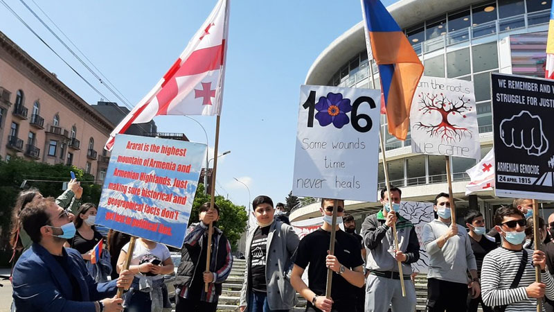 Ermənilər Tbilisidə Azərbaycan və Türkiyəyə qarşı təxribat törətdi