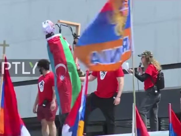 В США армяне призывают к насилию в отношении азербайджанцев - ВИДЕО