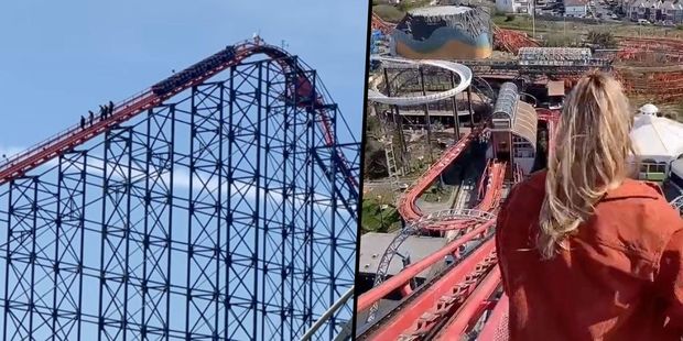 Attraksion xarab oldu: Qonaqlar 70 metr hündürlükdən piyada düşdülər - VİDEO