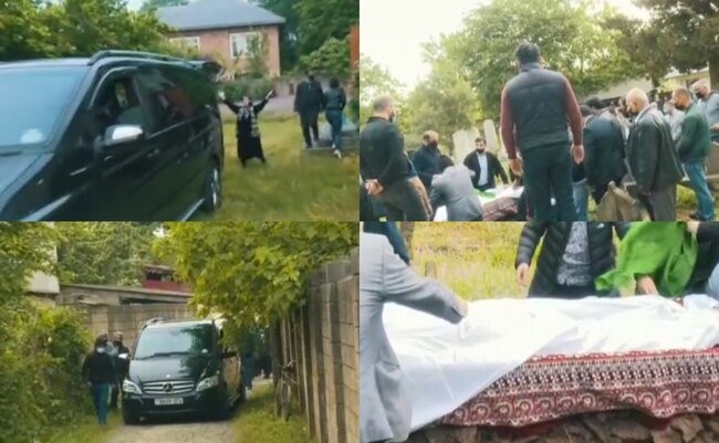 Baloğlan Əşrəfovun dəfn mərasimindən görüntülər - VİDEO