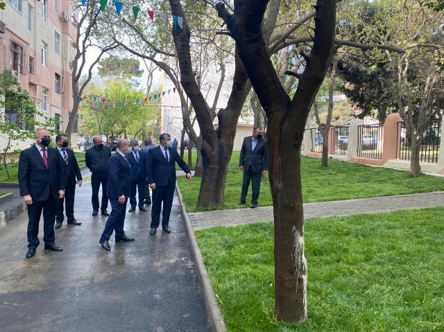 Nəsimi rayonunda daha bir abad həyət sakinlərin istifadəsinə verilib