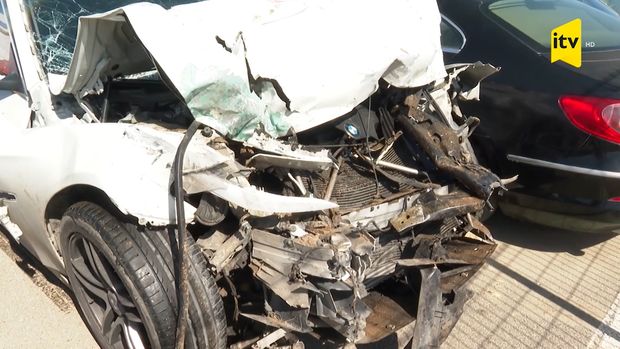 Aslan Hüseynovun öldüyü avtomobilin görüntüləri - VİDEO