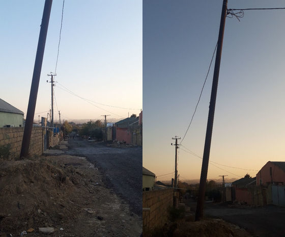 Аварийное состояние электрических столбов в Мехдиабаде - ФОТО