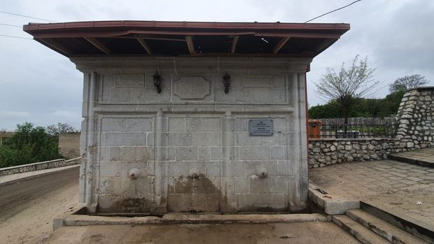 Şuşa şəhərindəki Mamay bulağı öz tarixi görkəminə qaytarılır - FOTO