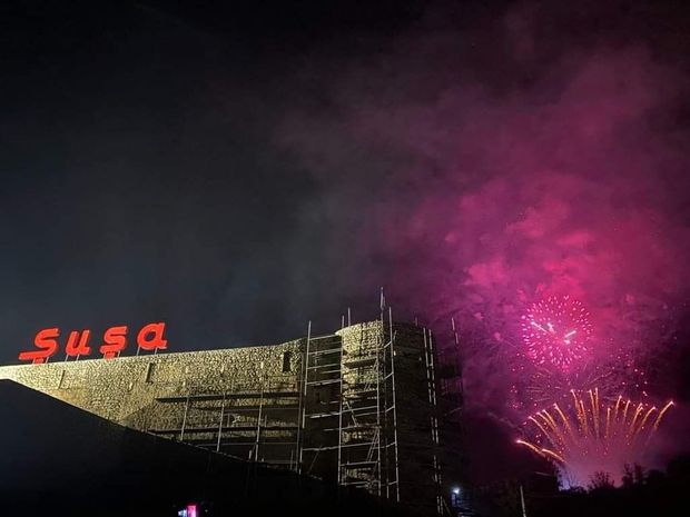 Xankəndidə görünən Şuşadakı atəşfəşanlıq – VİDEO