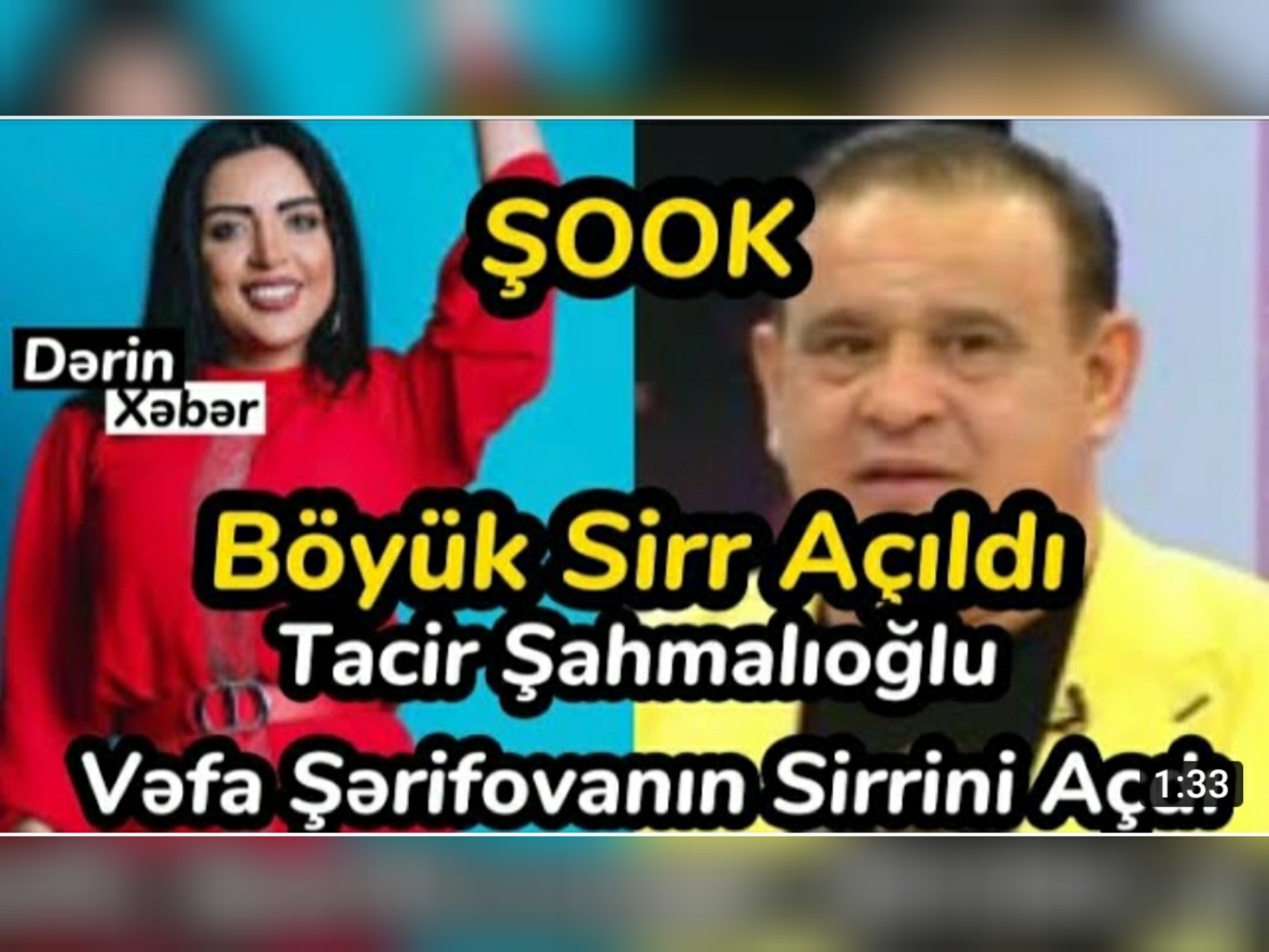 Böyük Sirr Açıldı: Vəfa Şərifova ilə Tacir Şahmaroğlu Arasında Nə Olub?