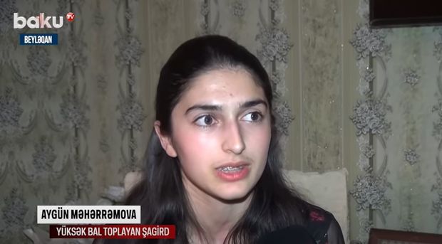 Beyləqan sakini buraxılış imtahanlarında ən yüksək bal topladı - VİDEO