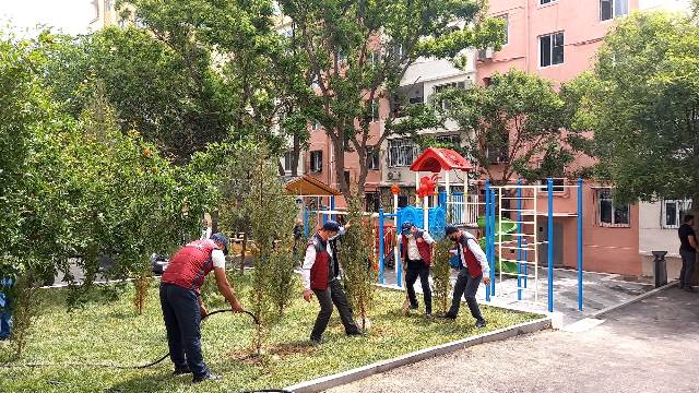 Şəhid Həmidağa Hüseynzadənin ailə üzvlərinin yaşadığı həyət abadlaşdırıldı