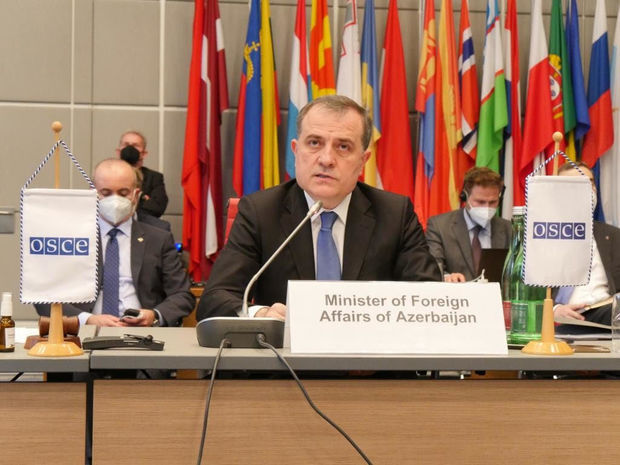 Джейхун Байрамов выступил на специальном заседании Постоянного совета ОБСЕ - ФОТО