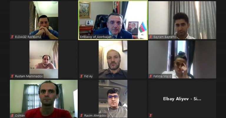 Respublika Günü münasibəti ilə Qətərdəki soydaşlarımızla virtual görüş keçirilib