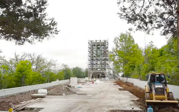 Şuşadakı bərpa işlərindən yeni görüntülər - VİDEO