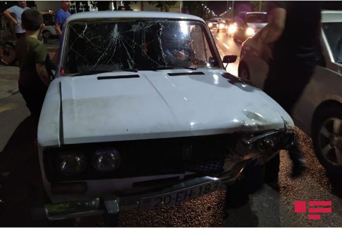 Azərbaycanda dəhşət: İçində adam olan maşın yandı - Hadisə yerindən 