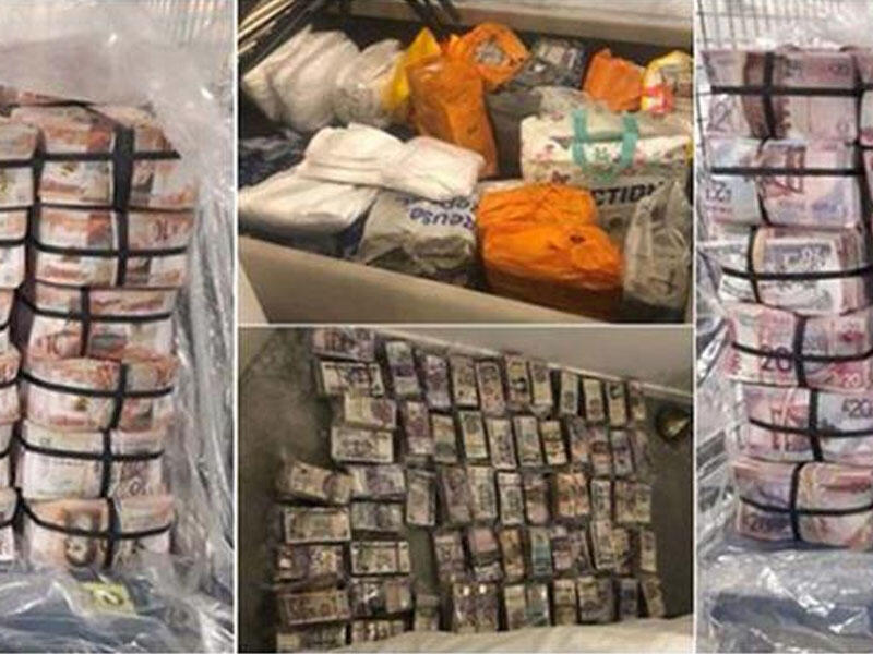 Evdə aşkarlanan pulun məbləği polisləri belə heyrətə saldı - VİDEO