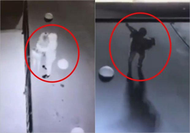 Yoldan keçən qadını yarımcan olana qədər döydü - VİDEO