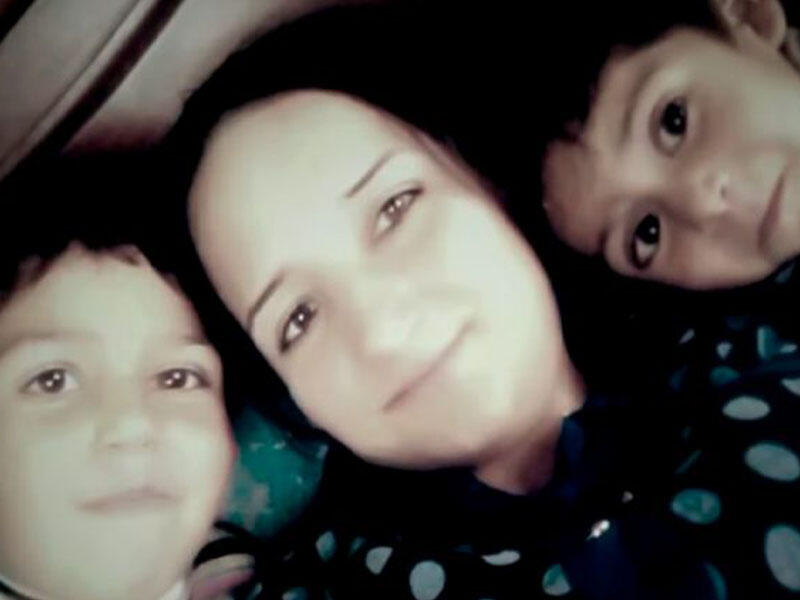 Yanaraq ölən ana və övladlarının görüntüləri - FOTO