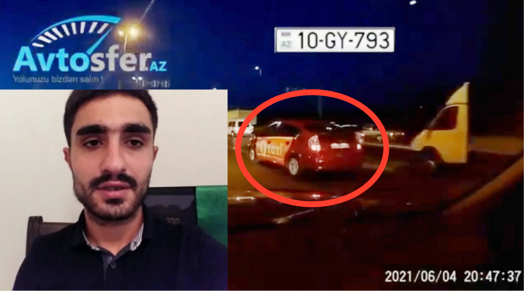 Aeroport yolunda şou göstərən sürücü ÜZR İSTƏDİ - VİDEO