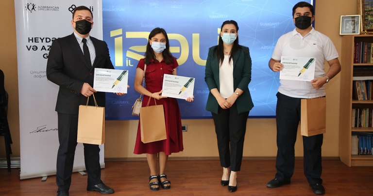 “Heydər Əliyev və Azərbaycan”: “İrəli” İB inşa müsabiqəsinin qaliblərini mükafatlandırdı