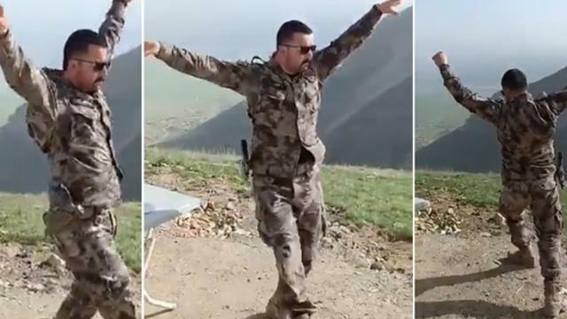 Şəhid zabitin ürək dağlayan kadrları hər kəsi kövrəltdi - VİDEO