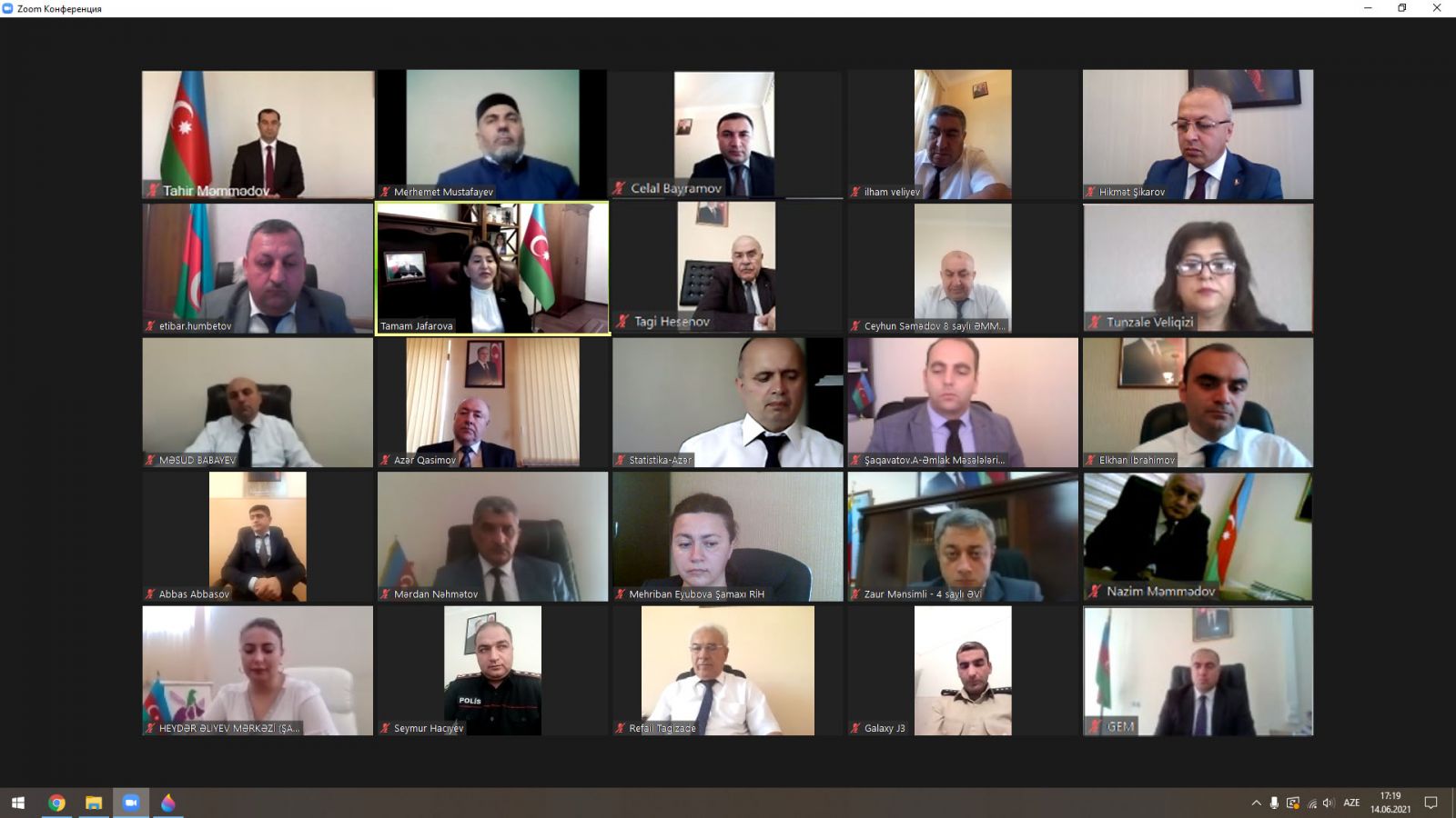 Şamaxıda 15 İyun Milli Qurtuluş Günü münasibəti ilə onlayn formatda konfrans keçirilib