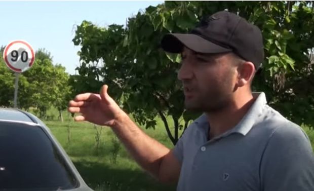 МВД прокомментировало информацию о незаконном назначении водителю штрафа на дороге Баку-Газах - ФОТО