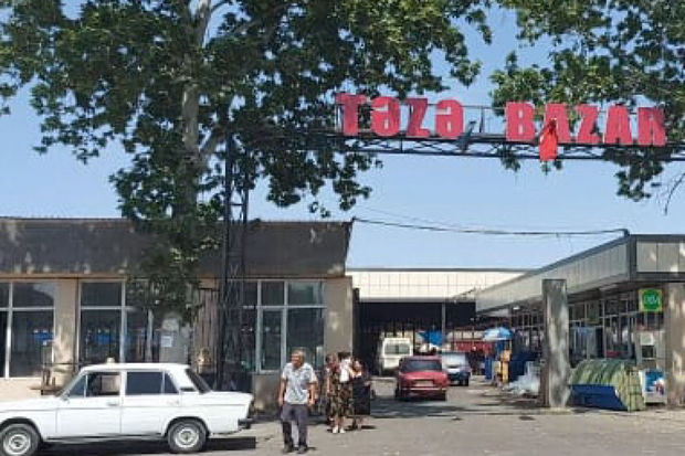 Göyçay bazarında qəza: Xəsarət alanlar var - FOTO