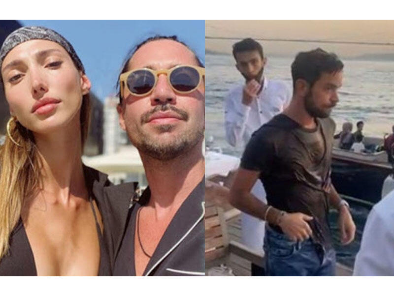 Ayrıldığı modelin yeni sevgilisini stulla birgə dənizə atdı - VİDEO