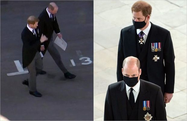 Atalarının dəfn mərasimində şahzadə Harri və qardaşı Uilyam arasında çirkin mübahisə yaşanıb - FOTO