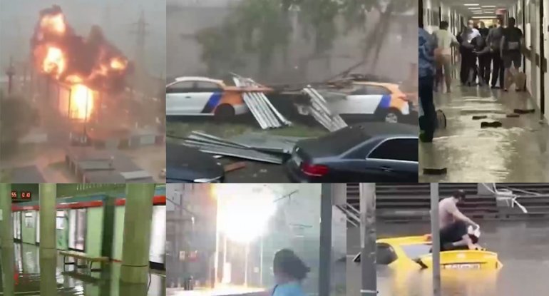 Moskva bir gündə viran qaldı - VİDEO