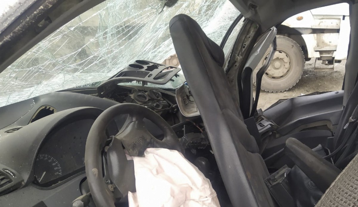 Tovuzda baş verən yol qəzasında ər və arvadı xəsarət alıb