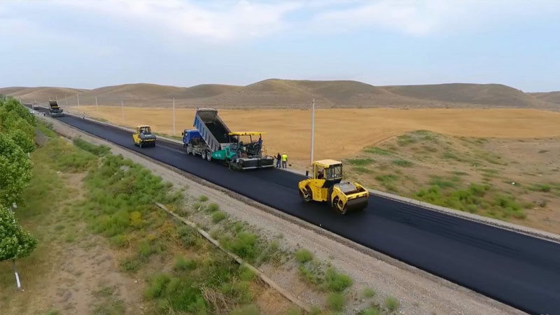 Zəfər Yolunun asfaltlanmasına başlanıldı (FOTO)