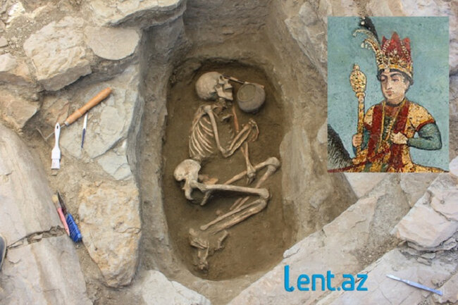 Azərbaycanda qəbri tapılan xanın skeleti çıxarıldı - FOTO