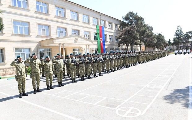Vətən müharibəsi şəhidlərinin xatirəsinə həsr olunmuş abidə lövhəsinin açılışı olub - FOTO