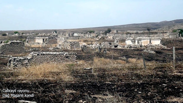 İşğaldan azad edilmiş Dağ Maşanlı kəndindən görüntülər - VİDEO