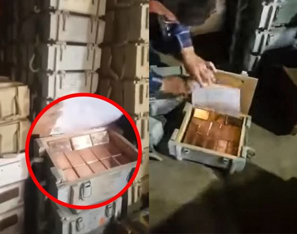 İranda silah-sursat yeşiklərindən 10 ton qızıl çıxarıldı - VİDEO