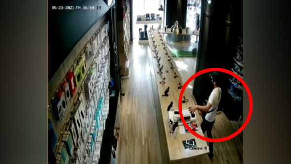 Telefon mağazalarına qənim kəsilən keçmiş məhkum saxlanılıb - FOTO/VİDEO