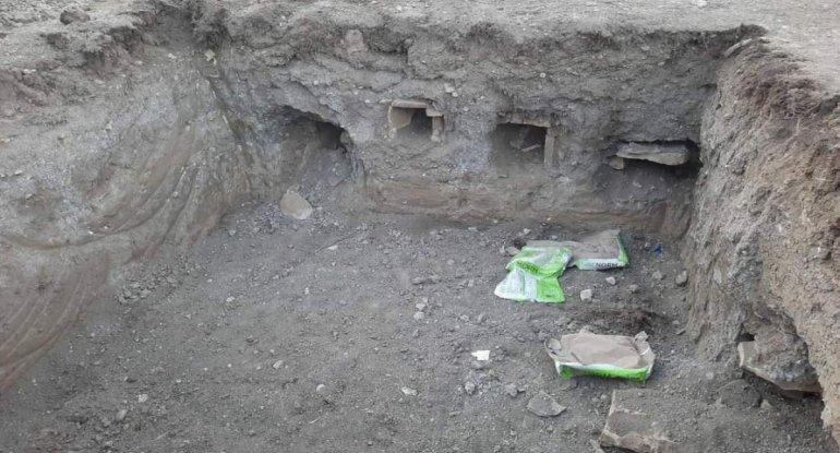 Qubada qədim qəbirlər aşkarlanıb - FOTO