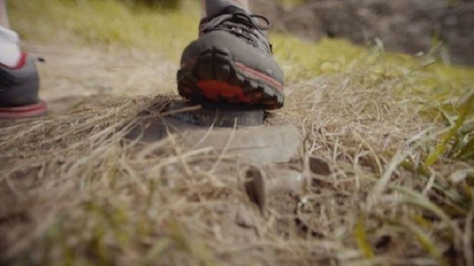 Göygöl sakini minaya düşdü