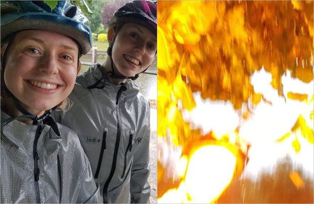 Yağışlı havada selfi çəkən gəncləri ildırım vurdu – FOTO