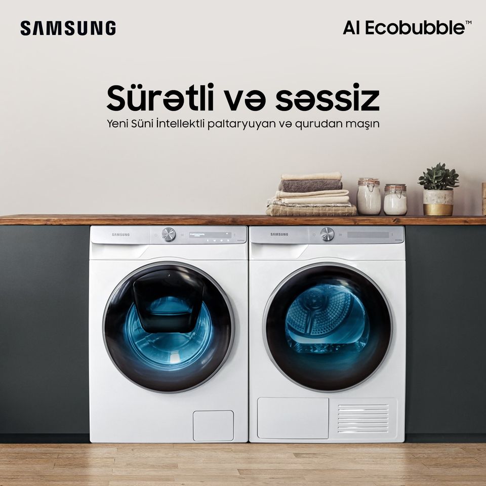 Samsung təqdim edir -AI EcobubbleTM: İntellektual paltaryuyan maşın