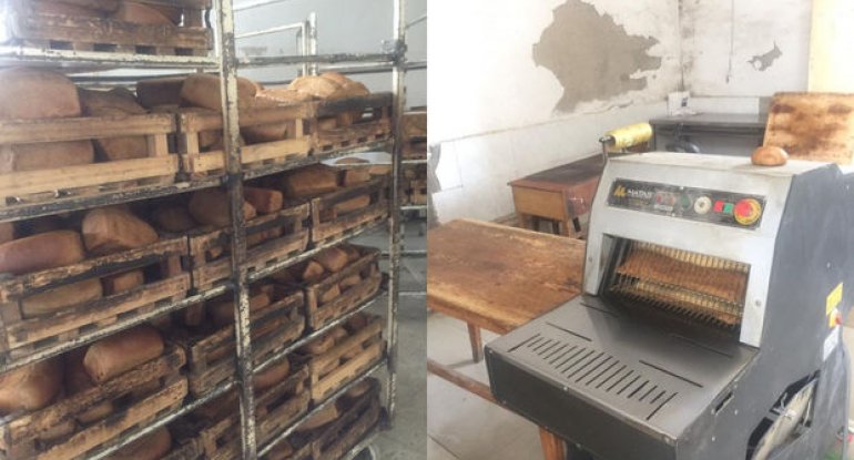 Bakıda bərbad vəziyyətdə fəaliyyət göstərən çörək sexi aşkarlanıb - FOTO