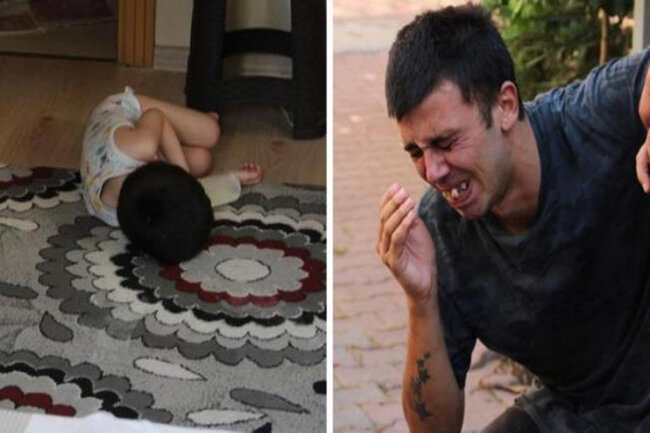 Ana evdən getdi: 4 uşaq huşsuz tapıldı - FOTOLAR