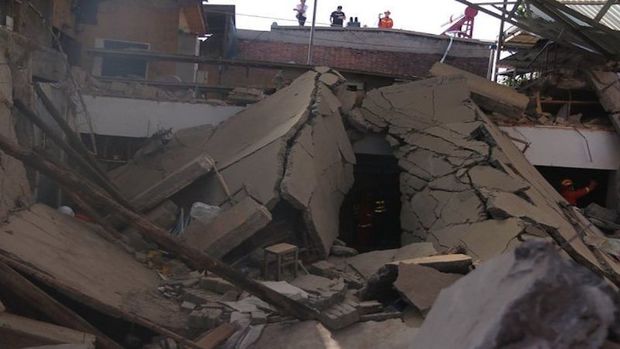 Çində bina çokdü: Ölənlər var