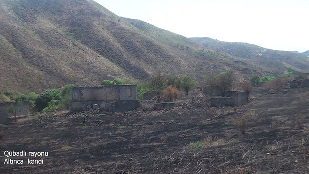 İşğaldan azad edilmiş Altınca kəndindən görüntülər - VİDEO