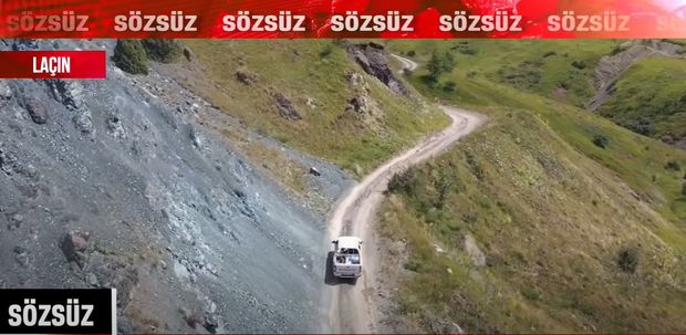 Laçın yolundan yeni görüntülər - VİDEO