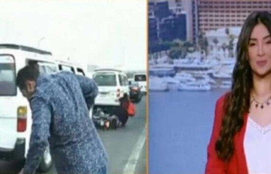 Canlı yayım zamanı GÖZLƏNİLMƏZ HADİSƏ: Bir anda baş verdi - VİDEO