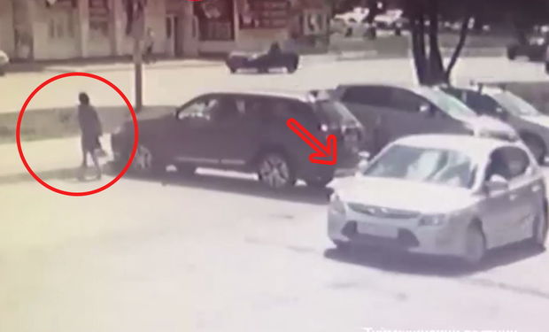 Qəribə şəraitdə baş verən qəza hər kəsi heyrətləndirdi - VİDEO